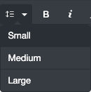 Line height options