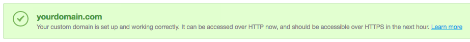 Custom domain verification