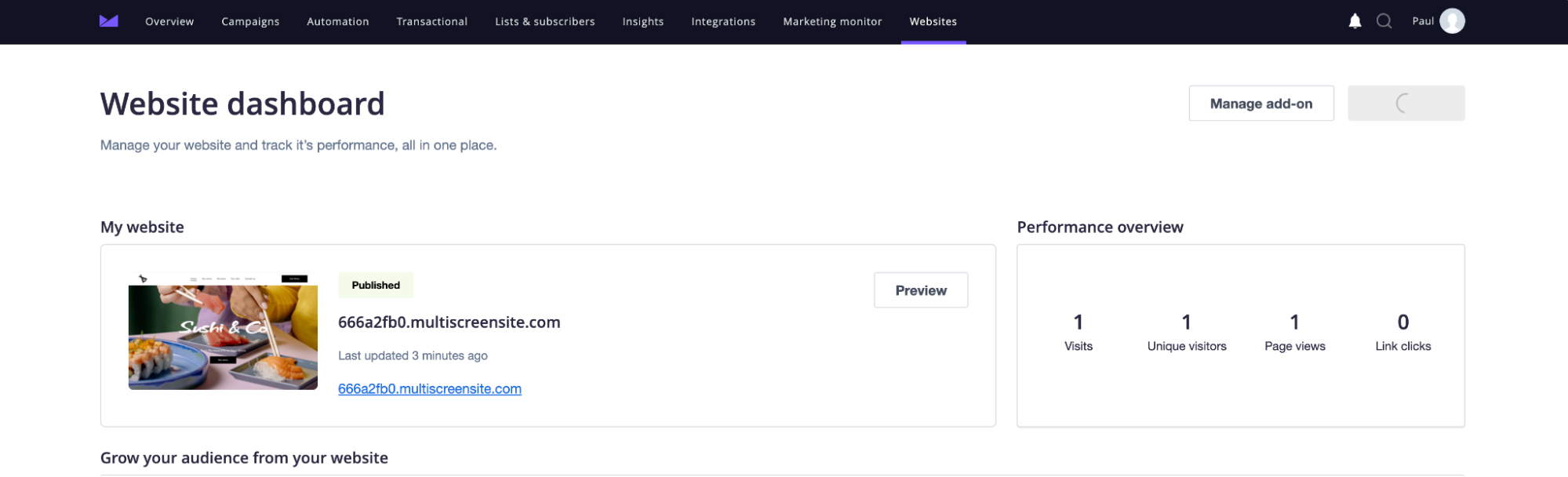 Website Builder: build and publish a site without code