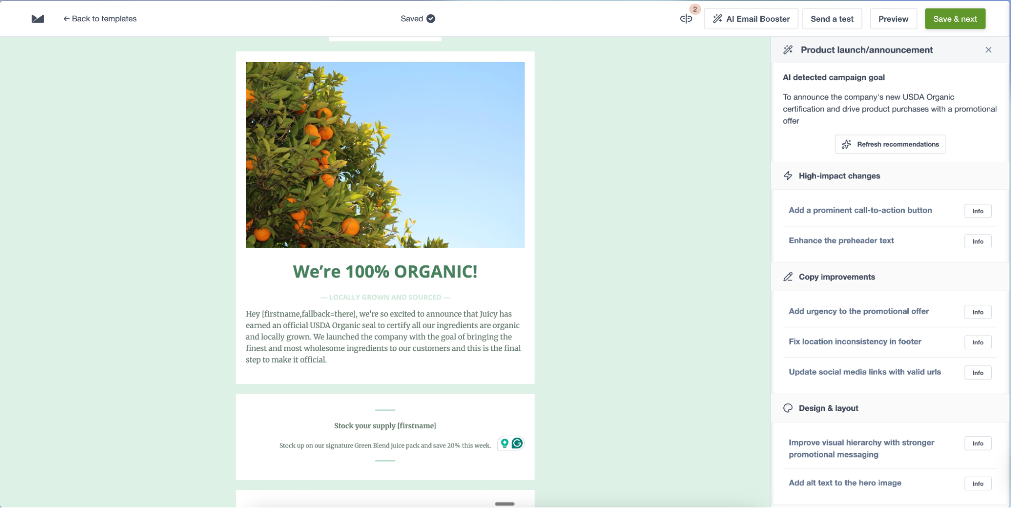AI Email Booster: Optimise your email before you send