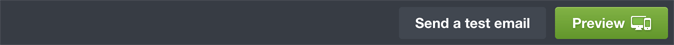 The preview button in the email builder